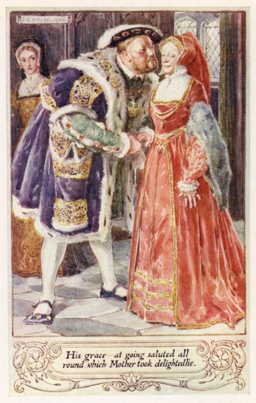Jego łaska, w chodzeniu dookoła, salutowała, co Matka przyjęła zachwycona autorstwa after Charles Edmund Brock