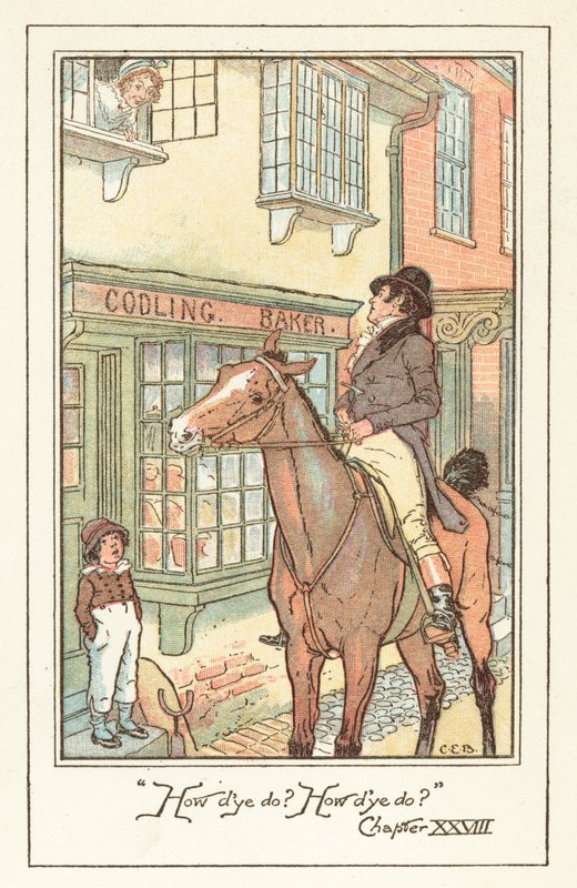 Ilustracja do Jane Austens Emma autorstwa after Charles Edmund Brock