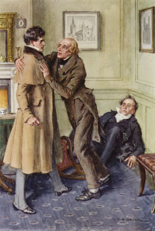 Ilustracja dla Martina Chuzzlewita autorstwa after Charles Edmund Brock