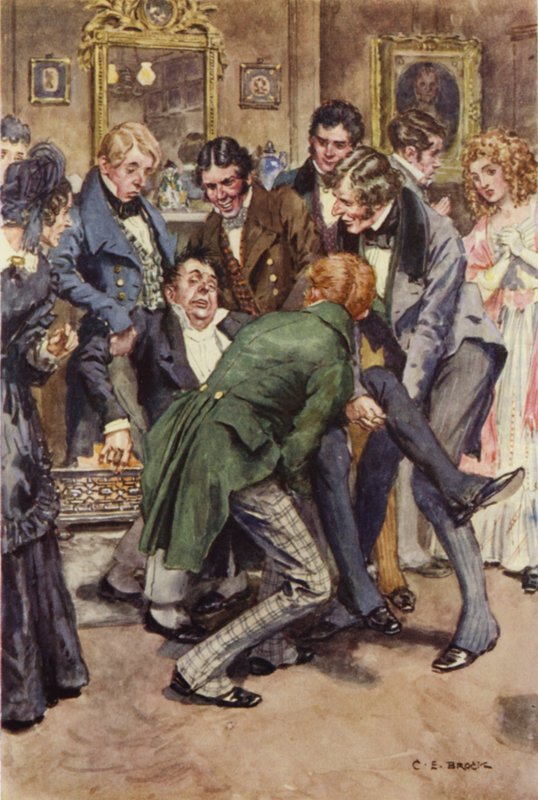 Ilustracja dla Martina Chuzzlewita autorstwa after Charles Edmund Brock