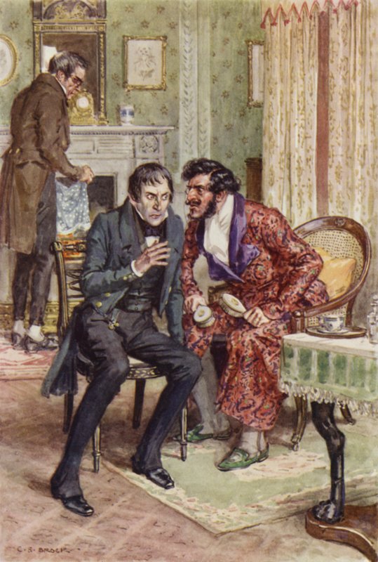 Ilustracja dla Martina Chuzzlewita autorstwa after Charles Edmund Brock