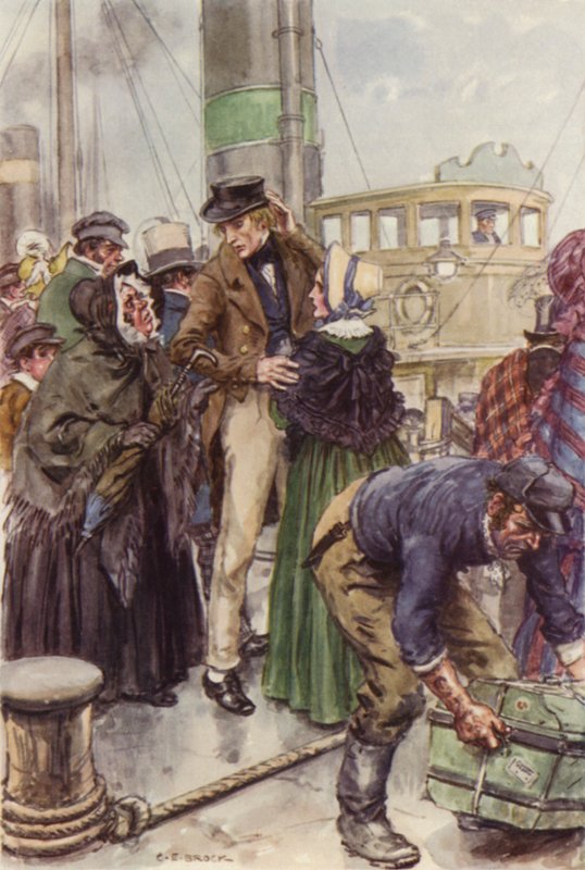 Ilustracja dla Martina Chuzzlewita autorstwa after Charles Edmund Brock