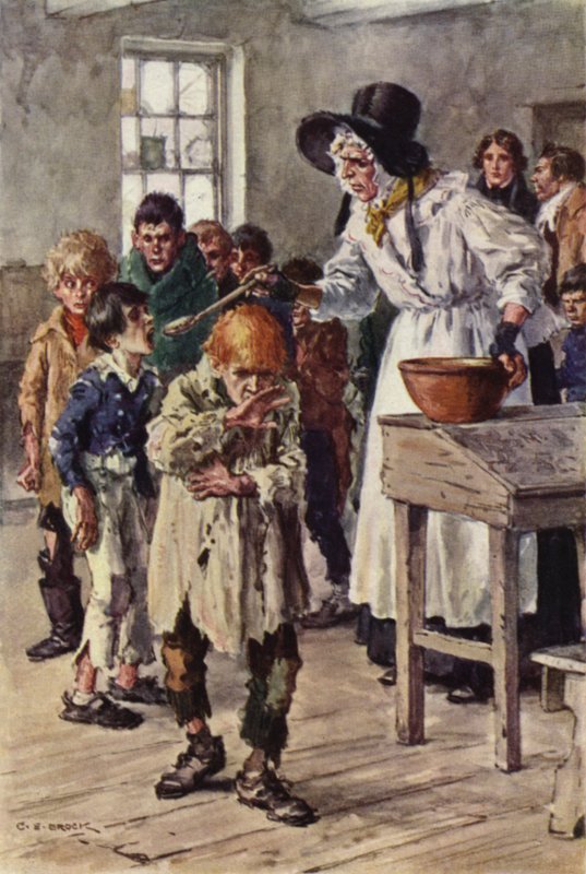 Ilustracja do Mikołaja Nickleby autorstwa after Charles Edmund Brock