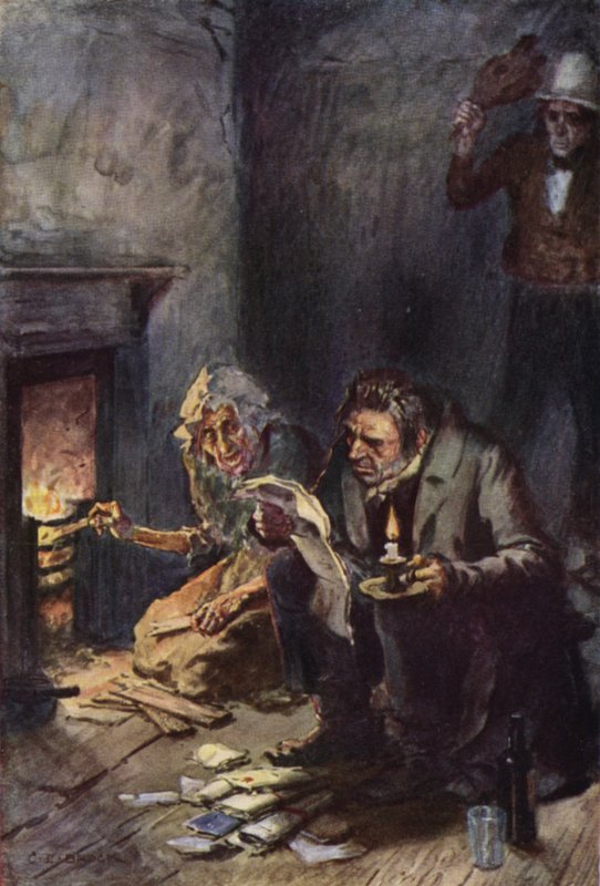 Ilustracja do Mikołaja Nickleby autorstwa after Charles Edmund Brock