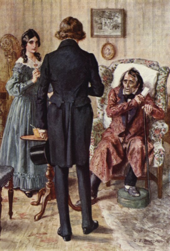 Ilustracja do Mikołaja Nickleby autorstwa after Charles Edmund Brock