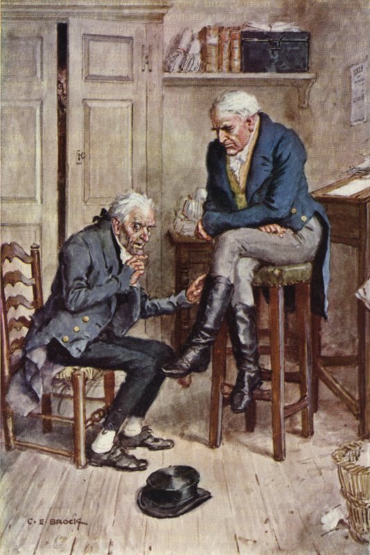 Ilustracja do Mikołaja Nickleby autorstwa after Charles Edmund Brock