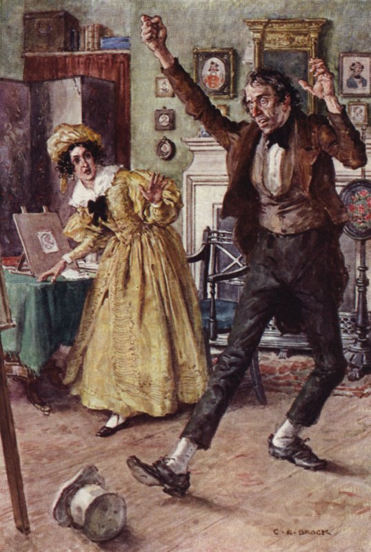 Ilustracja do Mikołaja Nickleby autorstwa after Charles Edmund Brock