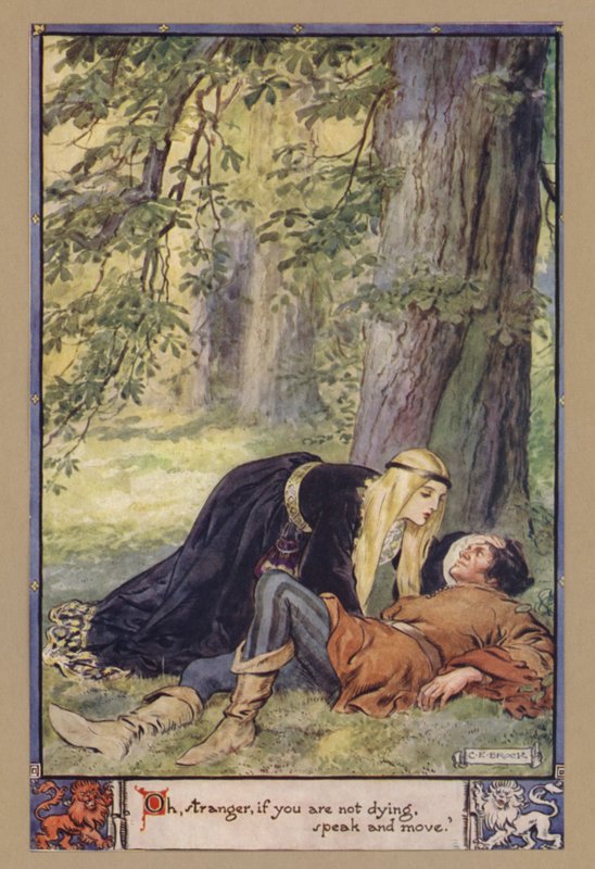 Och, nieznajomy, jeśli nie umierasz, mów i ruszaj się autorstwa after Charles Edmund Brock