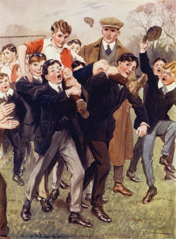 Postaw go teraz, człowieku, mówi Bentley; ? Pociągniesz go na kawałki! autorstwa after Charles Edmund Brock