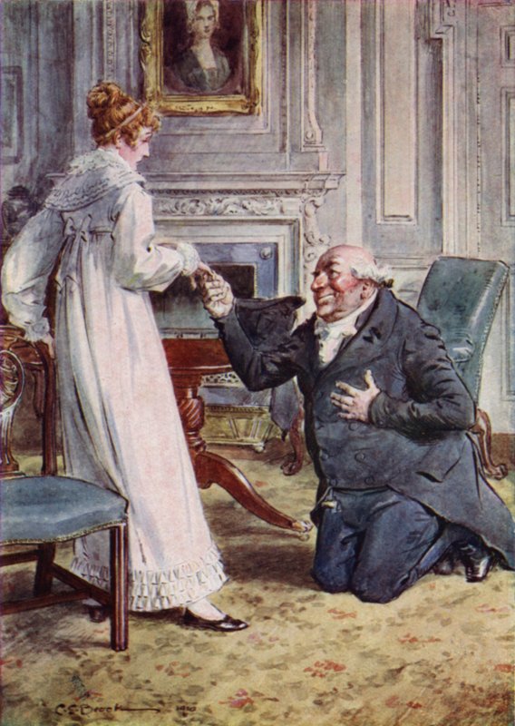 Powiedz tak, Becky, kontynuował Sir Pitt? autorstwa after Charles Edmund Brock