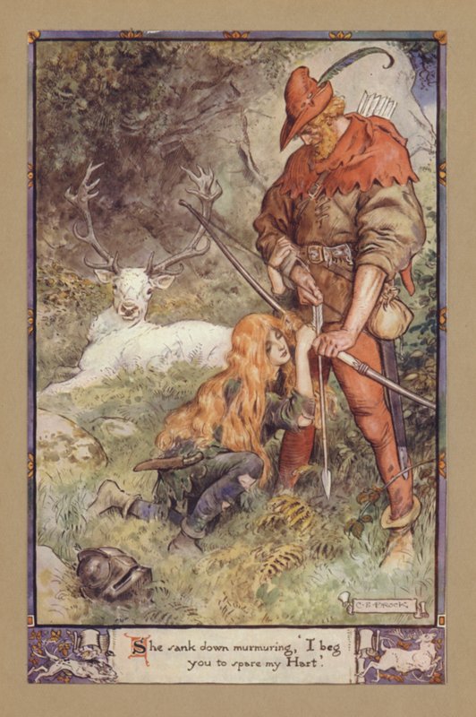 Zapadła się, mrucząc, błagam o oszczędzenie mojego Harta autorstwa after Charles Edmund Brock
