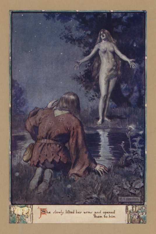 Powoli uniosła ramiona i otworzyła je przed nim autorstwa after Charles Edmund Brock