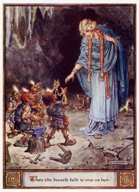 Wtedy krasnoludy podały jej go… autorstwa after Charles Edmund Brock