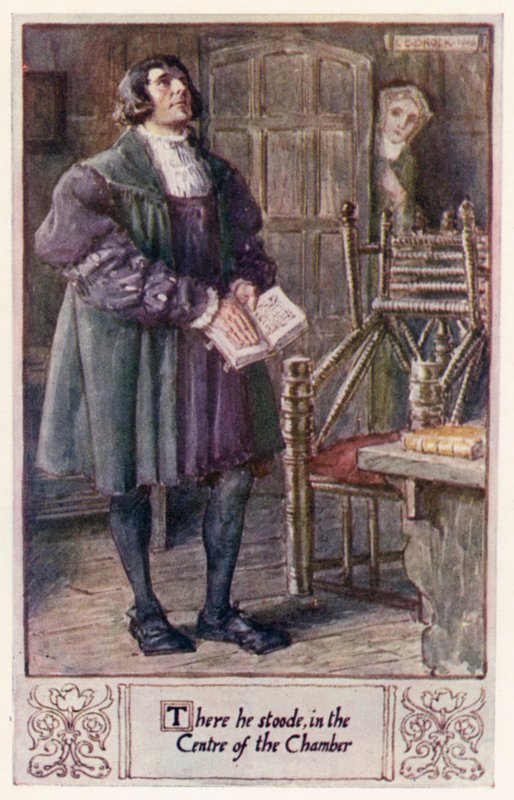 Tam stał, w środku izby autorstwa after Charles Edmund Brock