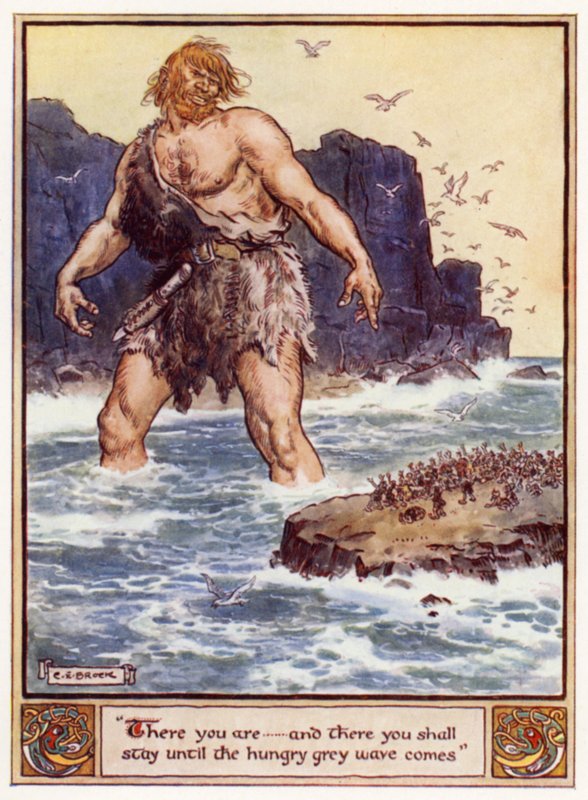 Tam jesteś i tam zostaniesz, aż nadejdzie głodna szara fala autorstwa after Charles Edmund Brock