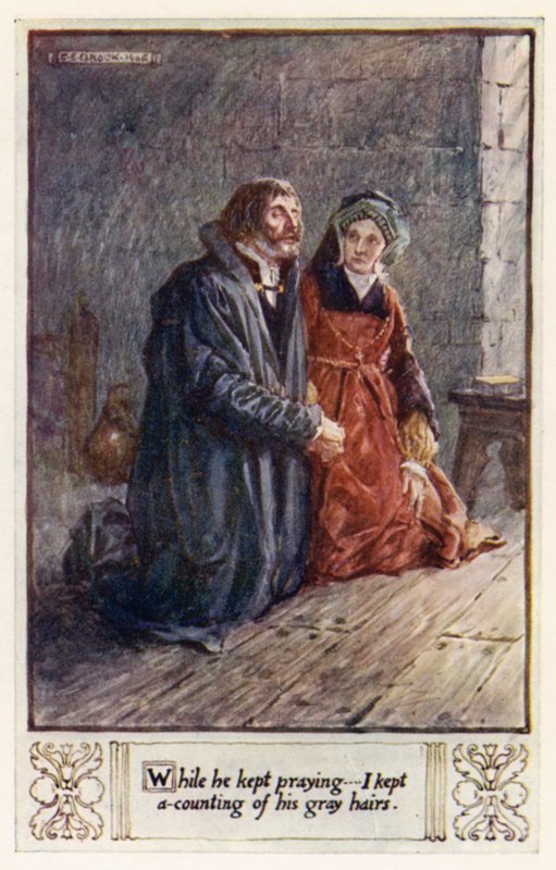 Kiedy on się modlił, ja liczyłem jego siwe włosy autorstwa after Charles Edmund Brock