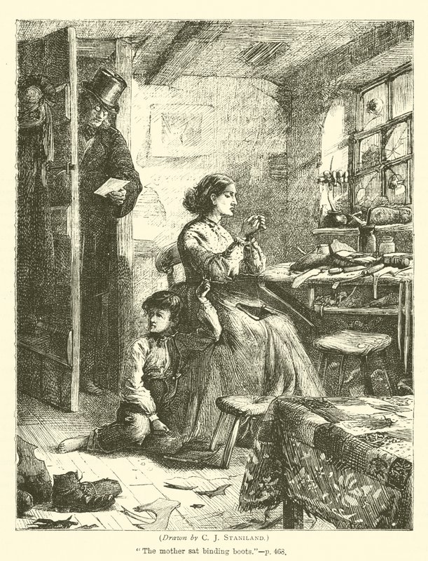Kobieta szewc autorstwa after Charles J. Staniland