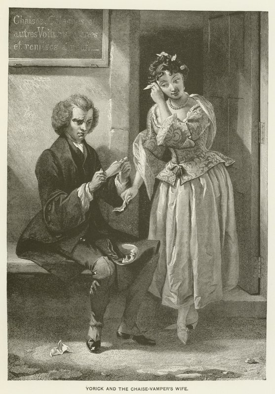 Yorick i żona Chaise-Vampers autorstwa after Charles Robert Leslie