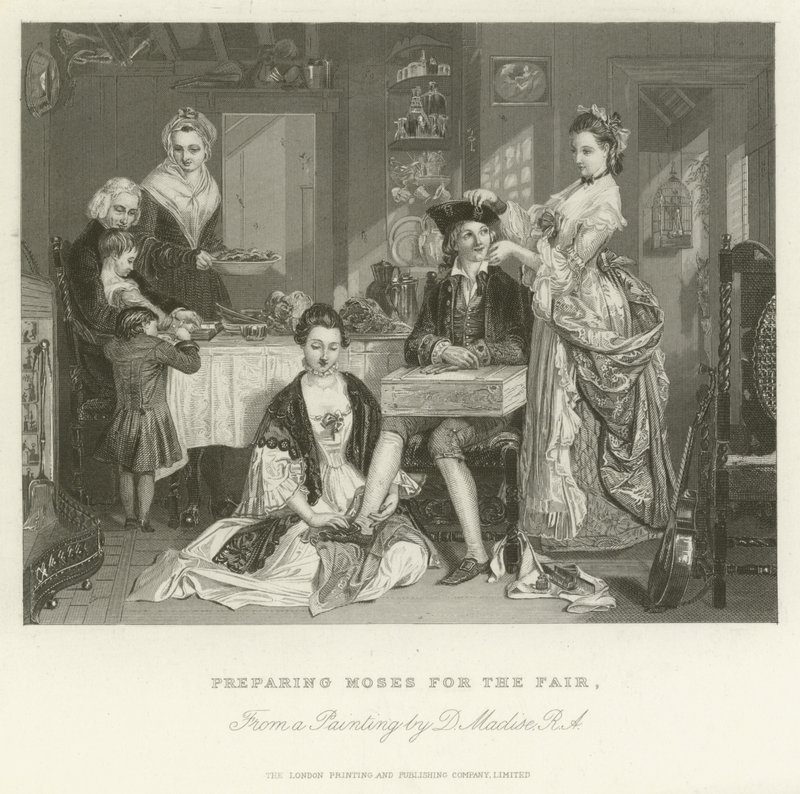 Przygotowanie Mojżesza na jarmark autorstwa after Daniel Maclise