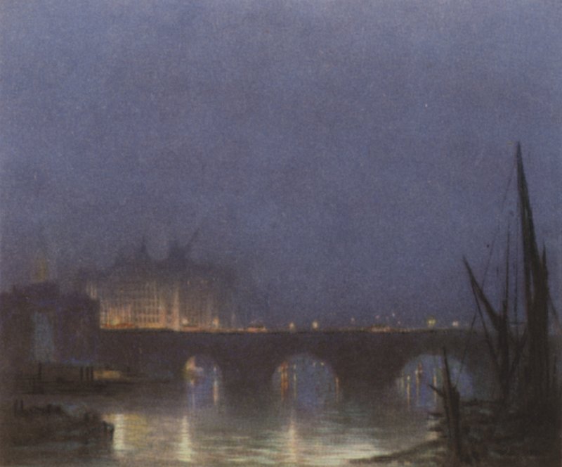 Nokturn z London Bridge autorstwa after Donald Maxwell