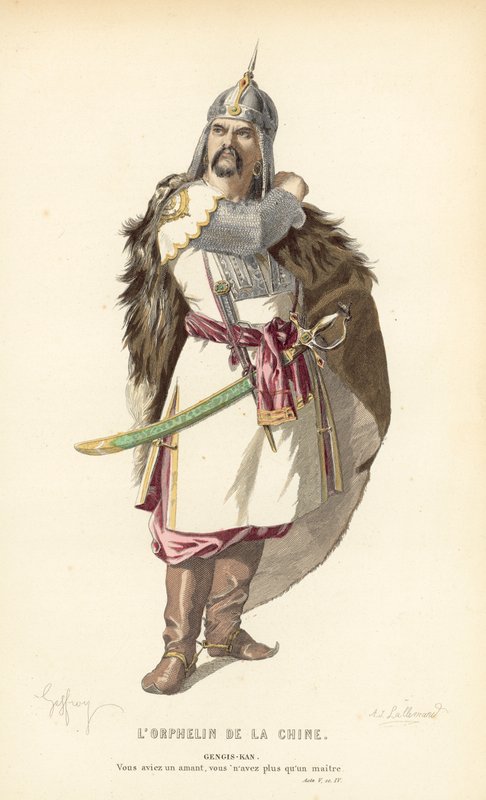 Sierota Chin, Czyngis-chan autorstwa after Edmond A.F. Geffroy