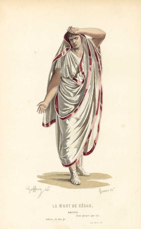 Śmierć Cezara, Brutus autorstwa after Edmond A.F. Geffroy