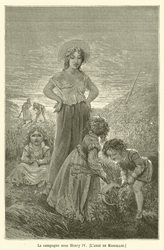 Wieś pod panowaniem Henryka IV, opata Marolles autorstwa after Emile Antoine Bayard