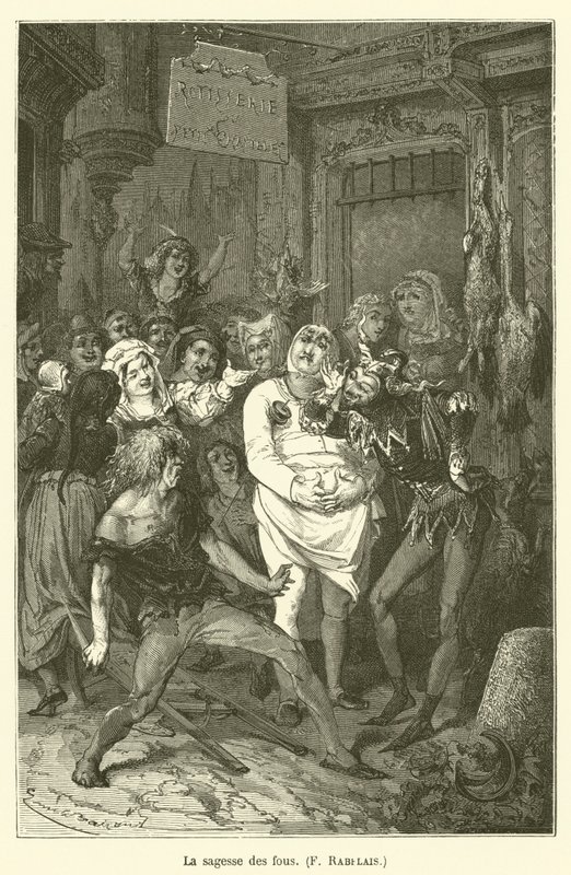 Mądrość głupców, F Rabelais autorstwa after Emile Antoine Bayard