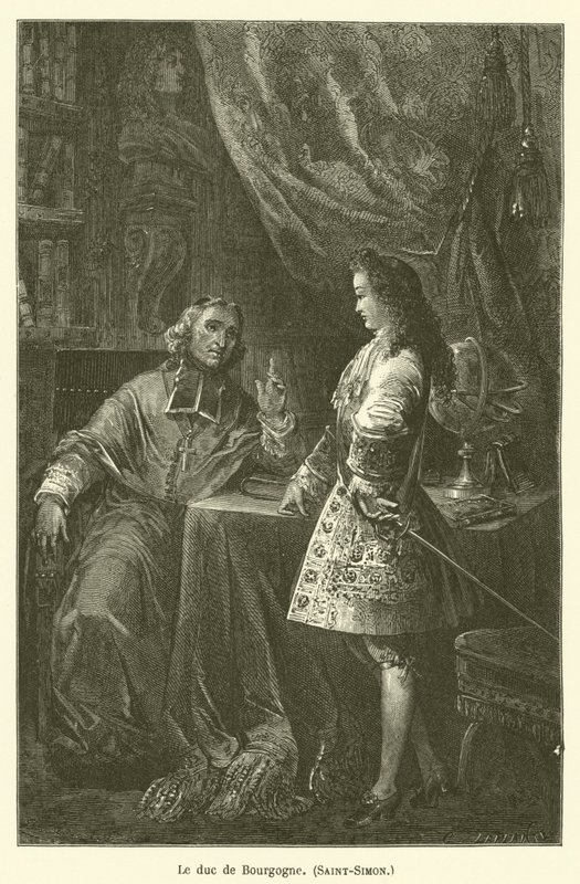 Książę Burgundii, Saint-Simon autorstwa after Emile Antoine Bayard
