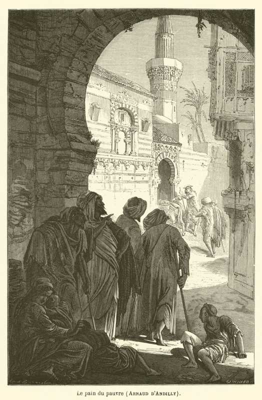 Chleb biednego człowieka, Arnaud dAndilly autorstwa after Emile Antoine Bayard
