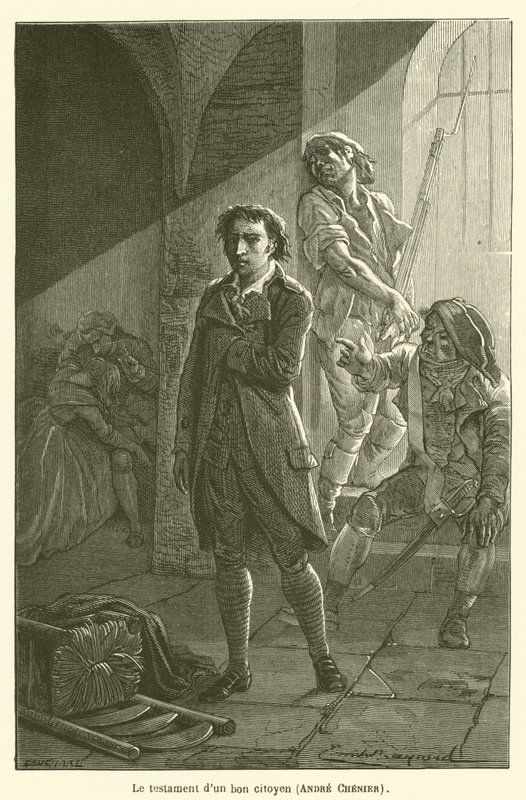 Testament dobrego obywatela Andre Cheniera autorstwa after Emile Antoine Bayard