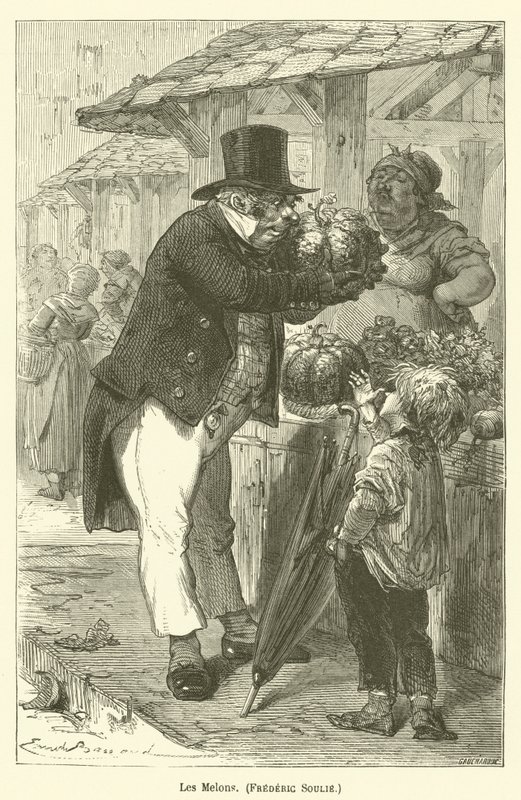 Les Melons, Frederic Soulie autorstwa after Emile Antoine Bayard