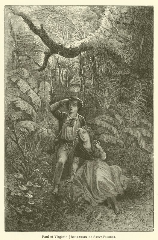 Paul i Virginia, Bernardyn z Saint-Pierre autorstwa after Emile Antoine Bayard