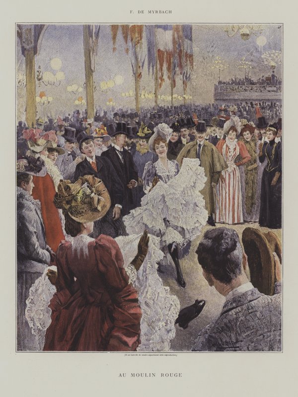 W Moulin Rouge autorstwa after Felicien baron de Myrbach Rheinfeld