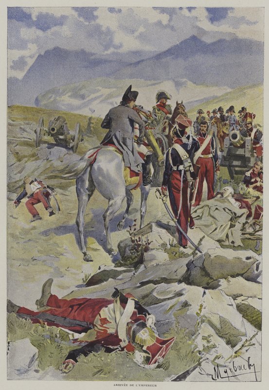 Przybycie cesarza autorstwa after Felicien baron de Myrbach Rheinfeld
