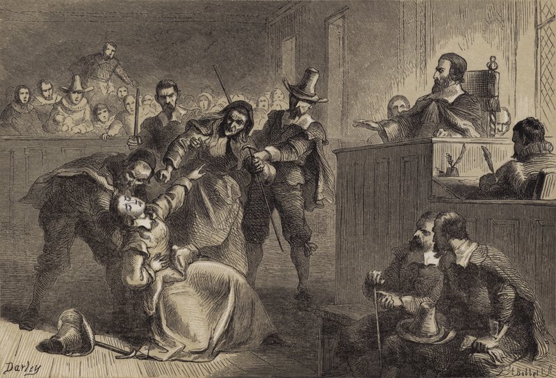 Edmund Cheesemans Żona przed gubernatorem Berkeley autorstwa after Felix Octavius Carr Darley