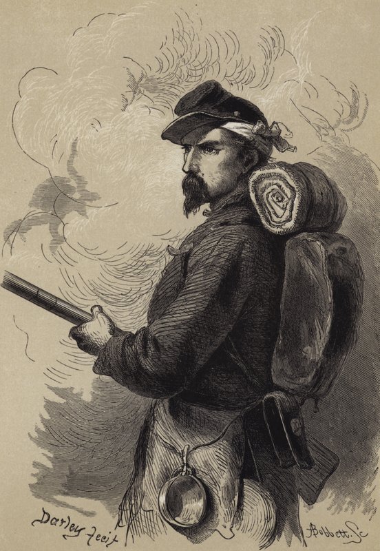 Żołnierz wojny secesyjnej autorstwa after Felix Octavius Carr Darley
