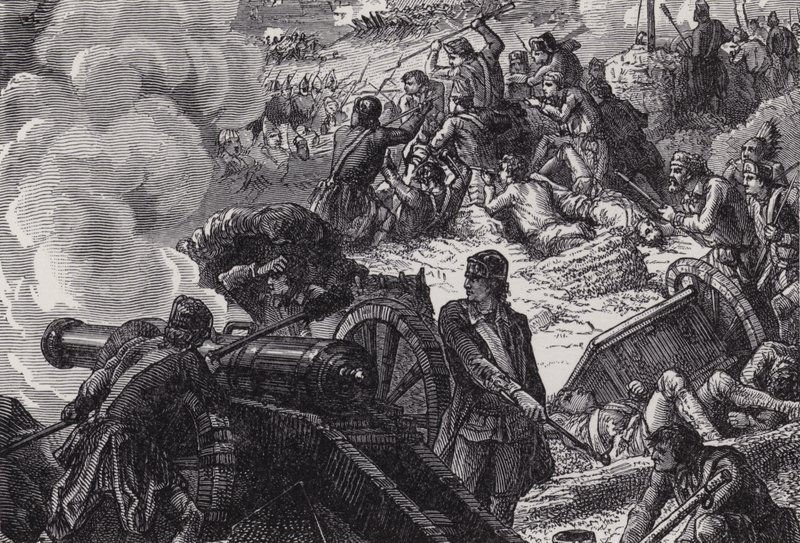 Bitwa o Bunkrowe Wzgórze autorstwa after Felix Octavius Carr Darley