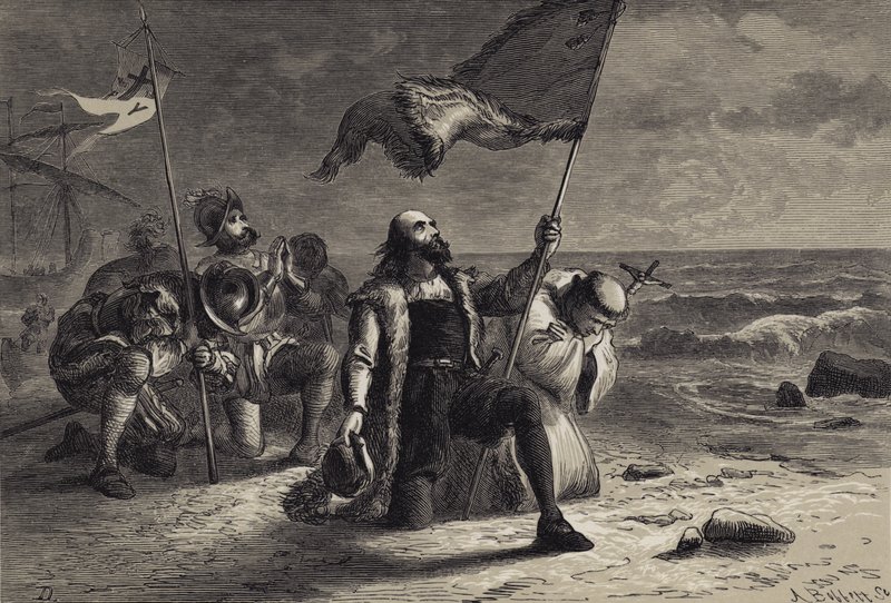 Lądowanie Kolumba autorstwa after Felix Octavius Carr Darley