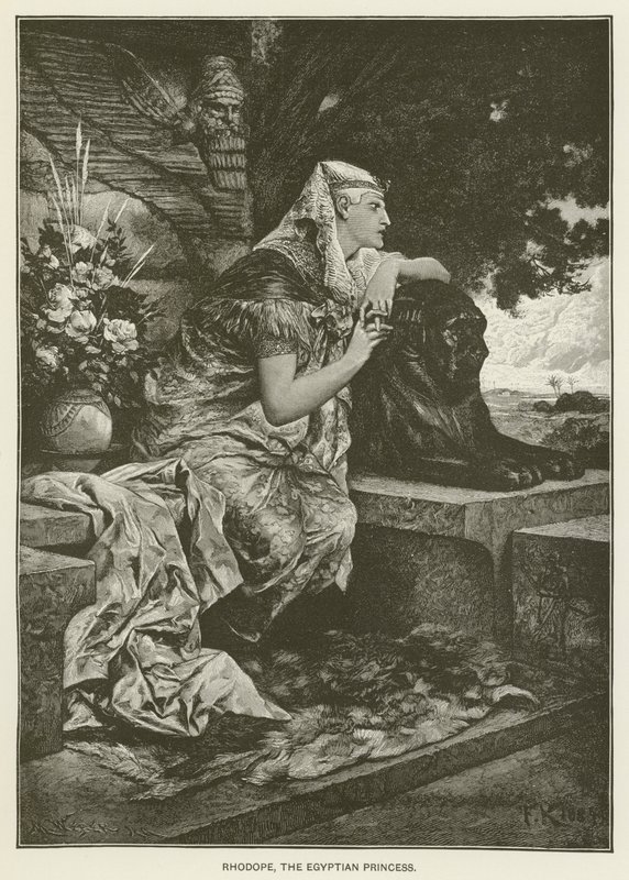 Rodop, egipska księżniczka autorstwa after Ferdinand Keller