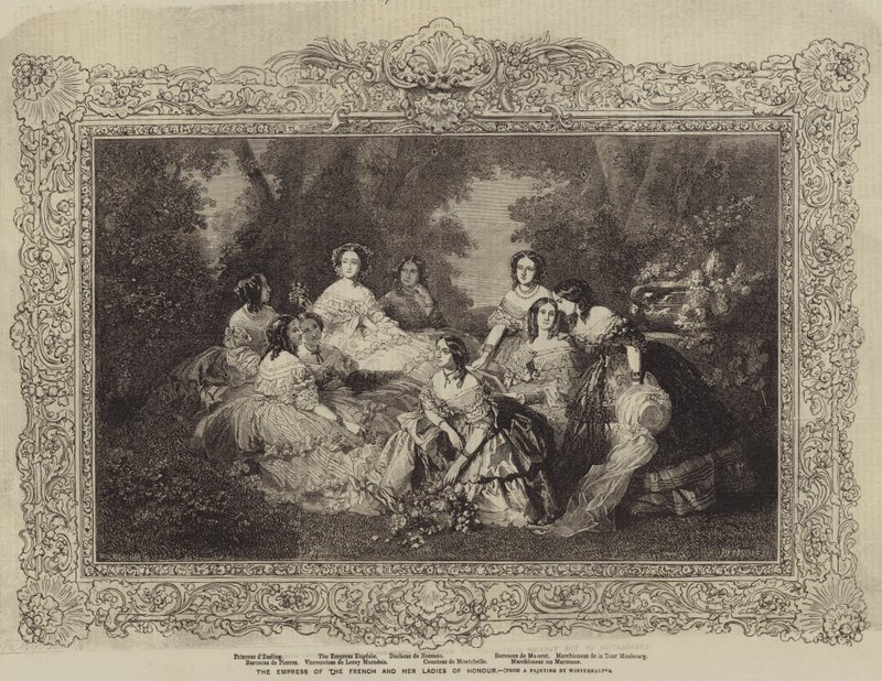 Cesarzowa Francuzów i jej Damy Honorowe autorstwa after Franz Xaver Winterhalter