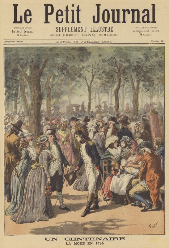 Stulecie: moda w 1794 r. autorstwa after Frederic Theodore Lix