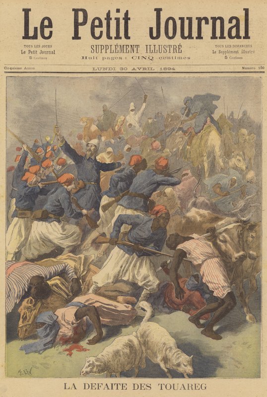 Klęska Tuaregów autorstwa after Frederic Theodore Lix