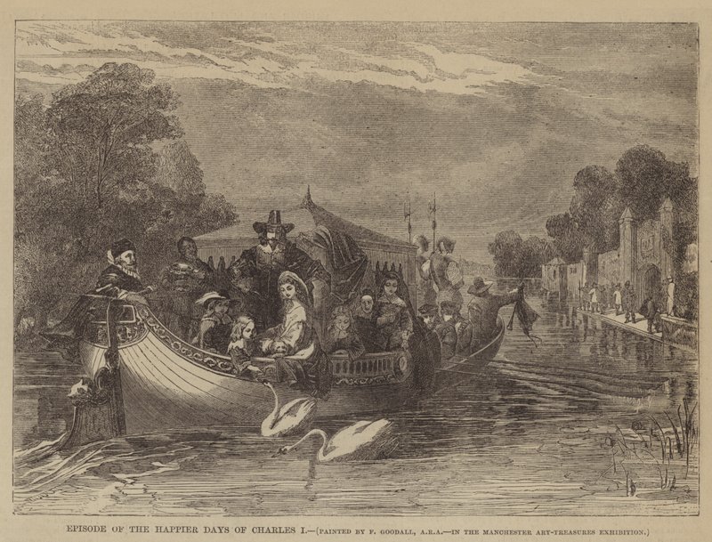 Odcinek "Szczęśliwsze dni Karola I". autorstwa after Frederick Goodall