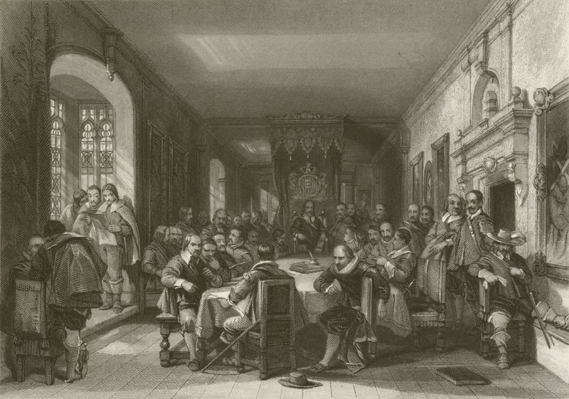 Konferencja na Wyspie Wight autorstwa after George Cattermole