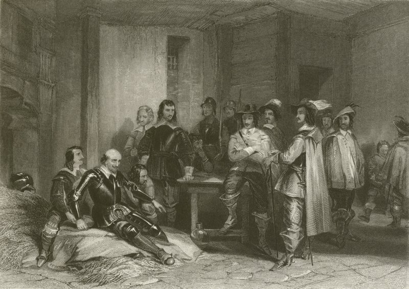 Śmierć hrabiego Lindsey autorstwa after George Cattermole