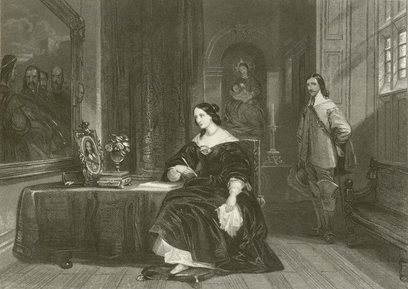 Królowa Henrietta wstawia się za Karolem I autorstwa after George Cattermole