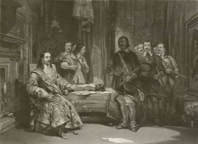 Zdobycie króla w Holdenby autorstwa after George Cattermole