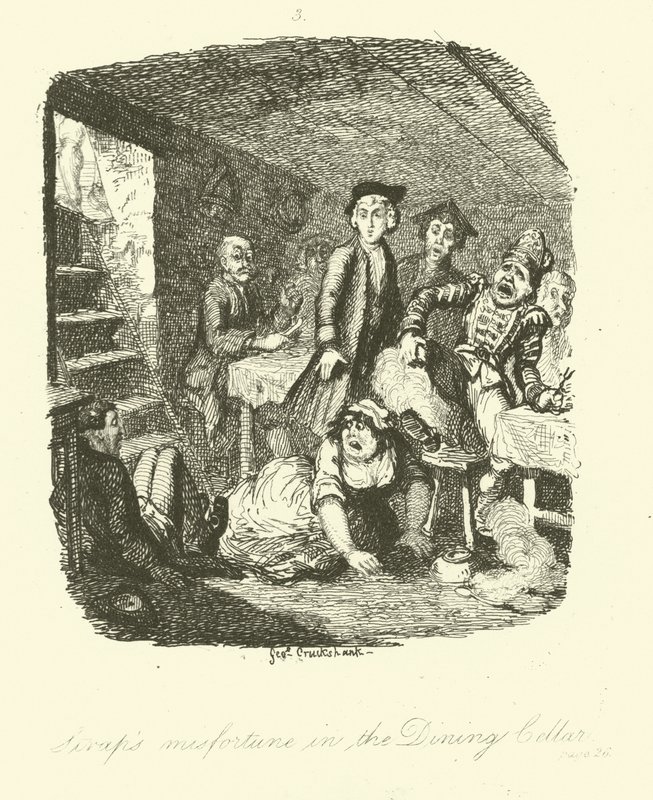 Ilustracja do Rodericka Random autorstwa Tobiasa Smolletta autorstwa after George Cruikshank