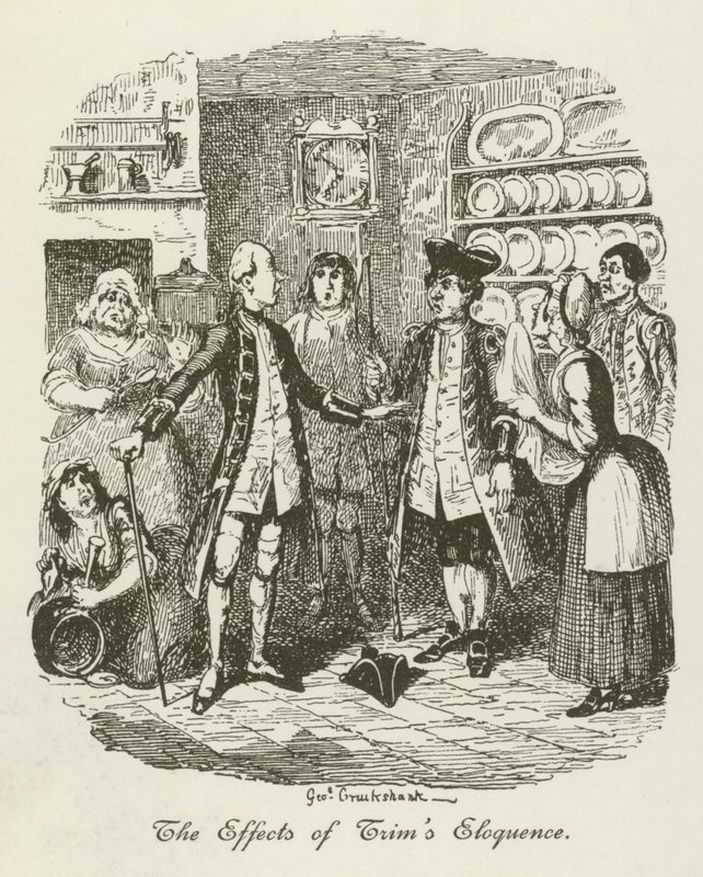 Ilustracja do Tristrama Shandy autorstwa after George Cruikshank